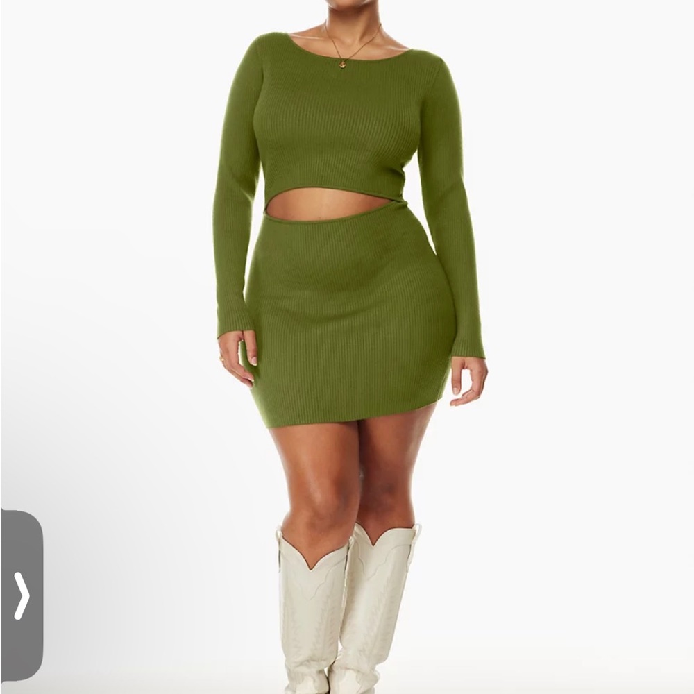 Wilfred Cutout Knit Longsleeve Mini Dress brand new